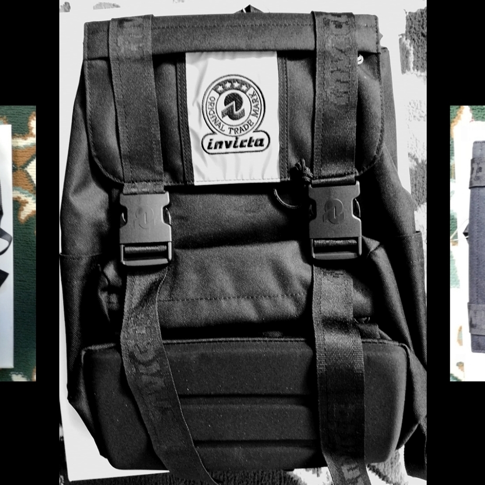 Invicta Jolly Fluo Black Backpack